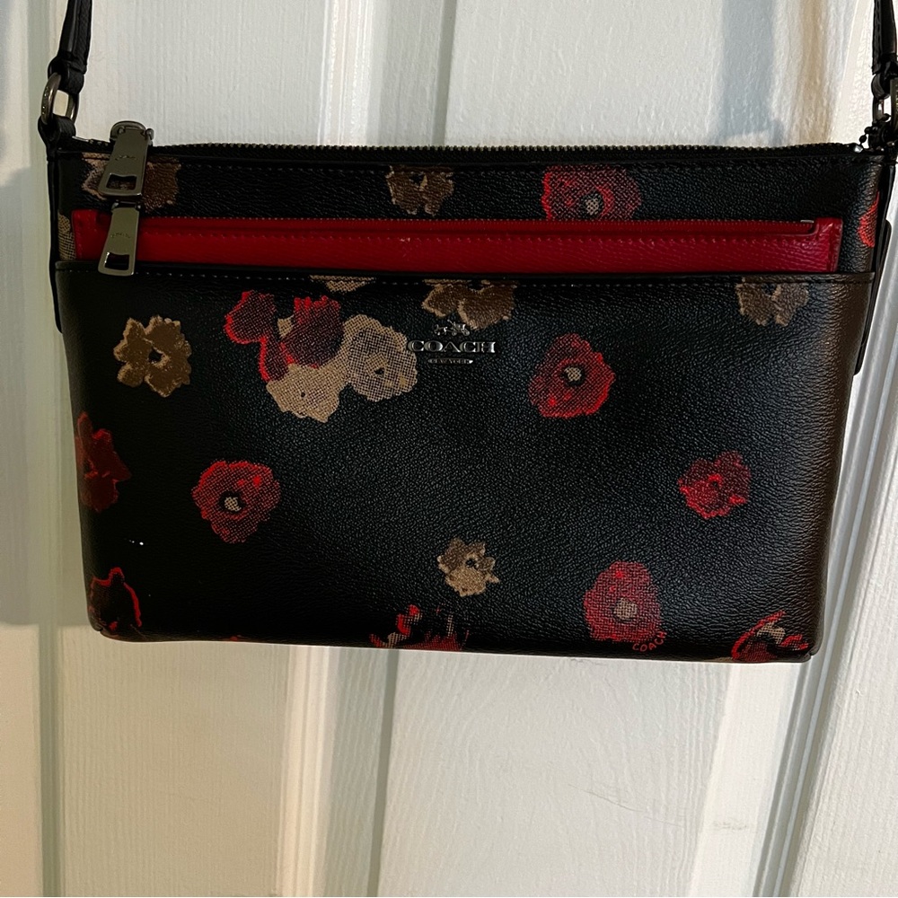 Coach crossbody purse floral